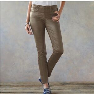 AG Adriano Goldschmied Farrah Skinny Ankle High Rise Brown Jean - 27R